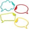 Speech bubbles set