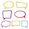 speech bubbles set