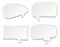 Speech bubbles set