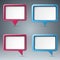 Speech bubl icon. Dialog box info.