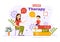 Speech Therapy Vector Illustration with Kids Training Basic Language Skills and Articulation Problem in Education Flat Cartoon