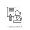 Speechwriting icon. Marketing brand concept