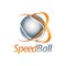 Speed ball shiny sphere logo concept design template