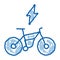 Speed Bike doodle icon hand drawn illustration