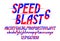 Speed blast sport style font, vector geometric futuristic alphabet, numbers included, 90s style technology typeface, useful for