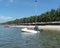 Speed boat on a beach