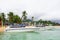 Speed boats park on beach