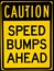 Speed bump sign