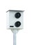 Speed camera control in white background