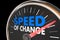Speed of Change Clock Progress Evolution Time Words 3d Illustration