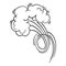 Speed cloud motion effect. Cartoon comic line clouds, moving smoke puff, funny fart, air jump blow wind dust, boom