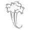 Speed cloud motion effect. Cartoon comic line clouds, moving smoke puff, funny fart, air jump blow wind dust, boom