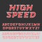 Speed. Dynamic Italic Font