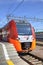 Speed electric train Siemens Desiro RUS Lastochka (Moscow - Nizhny Novgorod) at Kursky Railway Station.