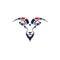 speed goat star logo icon