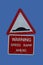 Speed hump sign