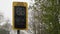Speed indicator display activated by vehicles passing and flashing your speed slow down