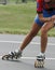 Speed inline Skating abstract of skates and skater