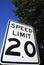 Speed Limit 20 Sign 2