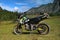 Speed mountain bike in the Altai Mountains