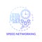 Speed networking concept icon
