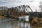 Speed River View Of Historic Bridge on Black Bridge Road In Cambridge, Ontario
