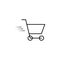 speed shopping icon. Element of speed for mobile concept and web apps illustration. Thin line icon for website design and