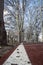 Speed signal cycle path in a winter park