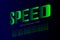 Speed style modern font