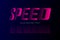 Speed style modern font