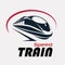 Speed train logo template