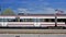 Speed train railway station transport rail locomotive vehicle railroad platform passenger modern wagon urban electric travel Spain