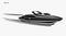 Speedboat isolated vector illustration. Luxury and expensive boat.