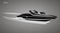 Speedboat isolated vector illustration. Luxury and expensive boat.