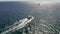 Speedboat Vessel Sailing on Open Sea Near Cabo San Lucas, Famous Mexico