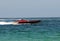 Speedboats racing