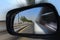 speeding car mirror