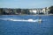 Speeding Motorboat at Mission Bay, San Diego, CA