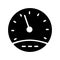 Speedmeter glyph flat vector icon