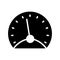 Speedmeter glyph flat vector icon