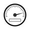 Speedometer black simple icon