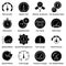 Speedometer Filled Icons Set