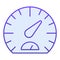 Speedometer flat icon. Tachometer blue icons in trendy flat style. Car dashboard gradient style design, designed for web