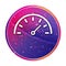 Speedometer gauge icon creative trendy colorful round button illustration