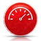 Speedometer gauge icon metallic grunge abstract red round button illustration
