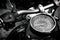Speedometer gauges of classic motorcycle