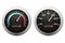 Speedometer with a Grey arrow. Car dashboard. Vehicle speed meter Set
