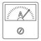 Speedometer icon, outline style