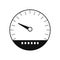 Speedometer icon vector. Scale meter in outline style. Tachometer icon. Speed indicator symbol