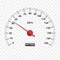 Speedometer measuring scale. speed test, download, loading interface